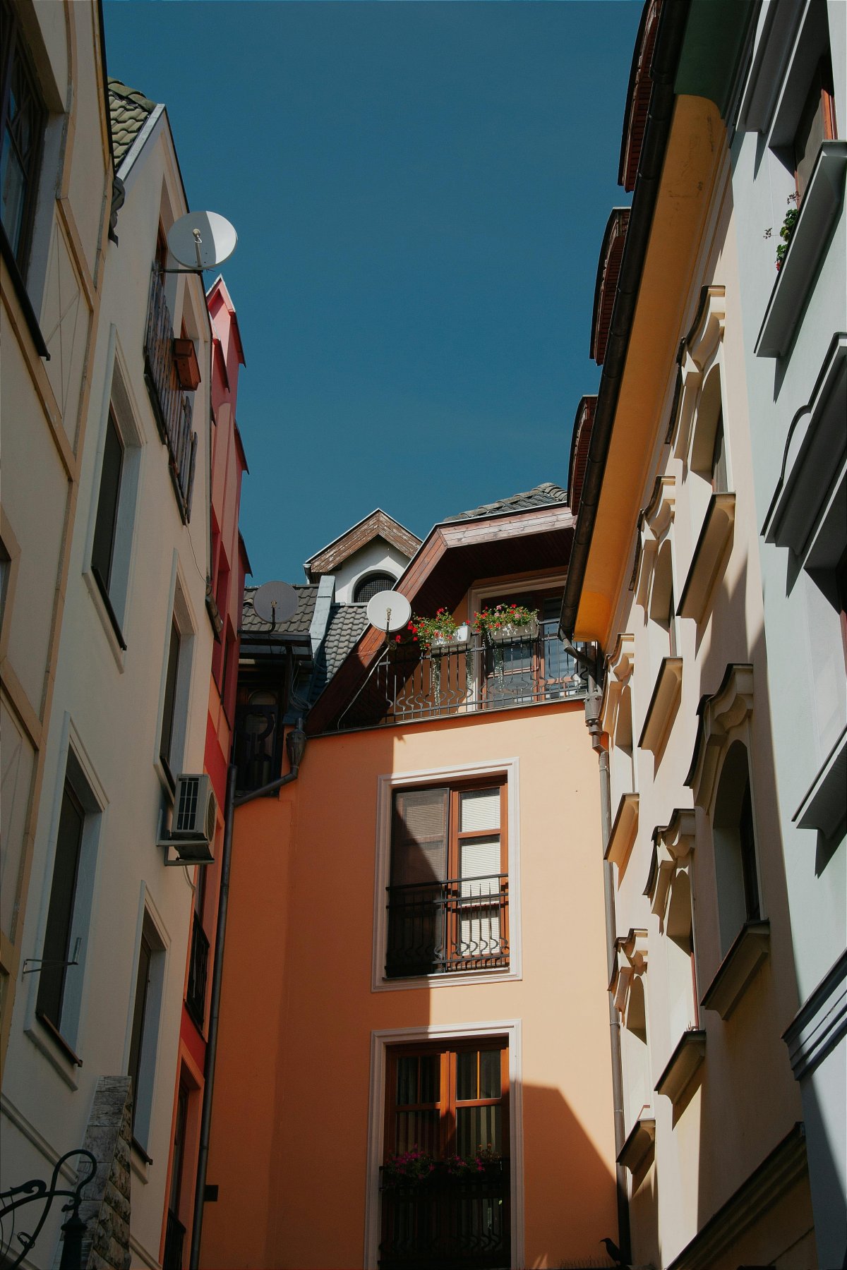 Colorful Corners of a Quiet Square